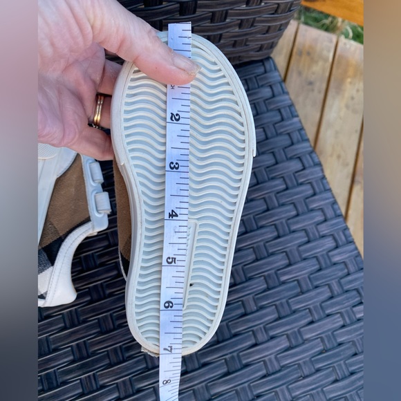 BURBERRY Little Boy Nova Check (Mega) LEATHER & CANVAS/Velcro Tennies🔥2-3 years - Picture 7 of 12